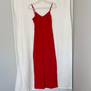 American Apparel Vibrant Red Maxi Dress